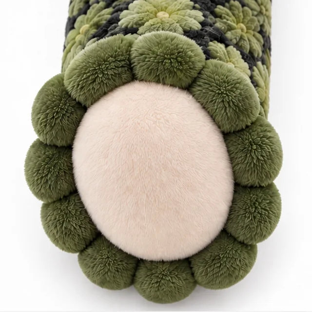 The sole of the footed leg: a cream pad ringed by rounded green turtle toes